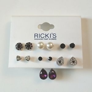 BNWT Ricki's Mixed Style Earrings Set